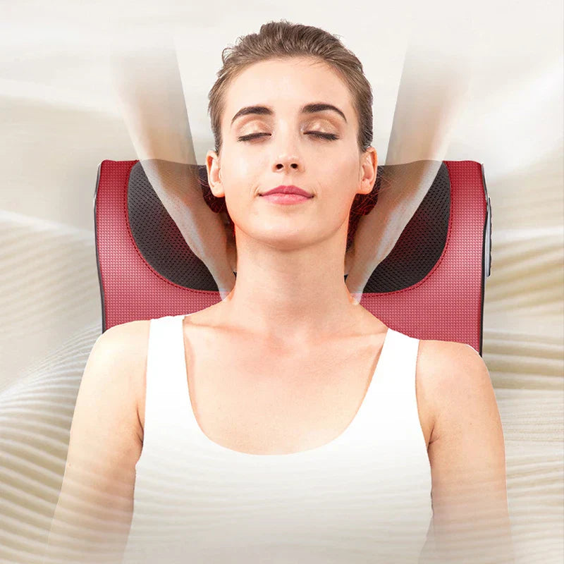 Tawfeer Mart™ Red Pillow Massager – جهاز تدليك الوسادة الحمراء