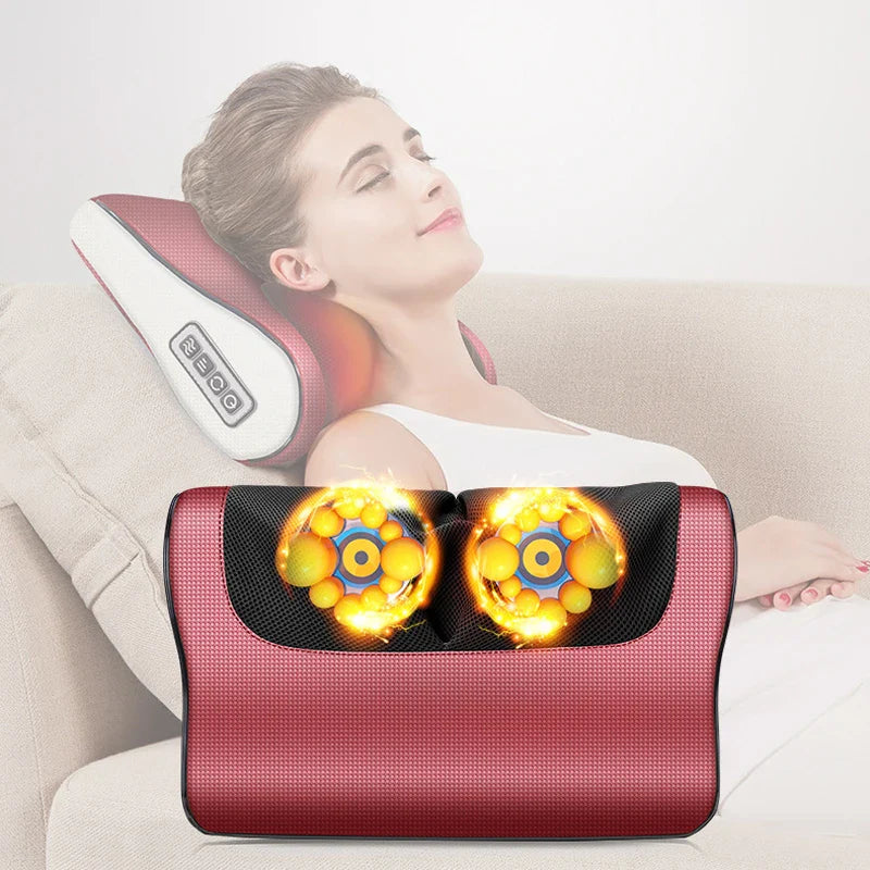 Tawfeer Mart™ Red Pillow Massager – جهاز تدليك الوسادة الحمراء
