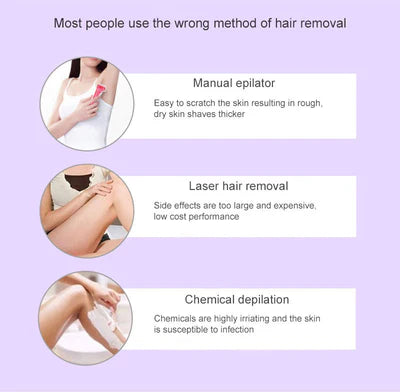 Tawfeer Mart™Purple Epilator – آلة إزالة الشعر البنفسجية