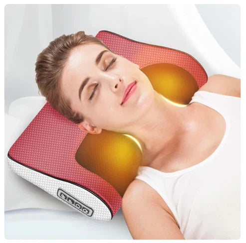 Tawfeer Mart™ Red Pillow Massager – جهاز تدليك الوسادة الحمراء